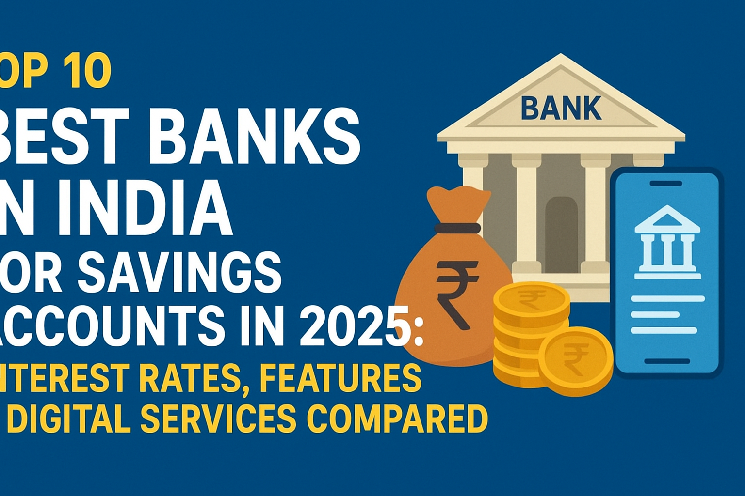 Top 10 Best Banks in India for Savings Accounts in 2025: Interest Rates, Features & Digital Services Compared